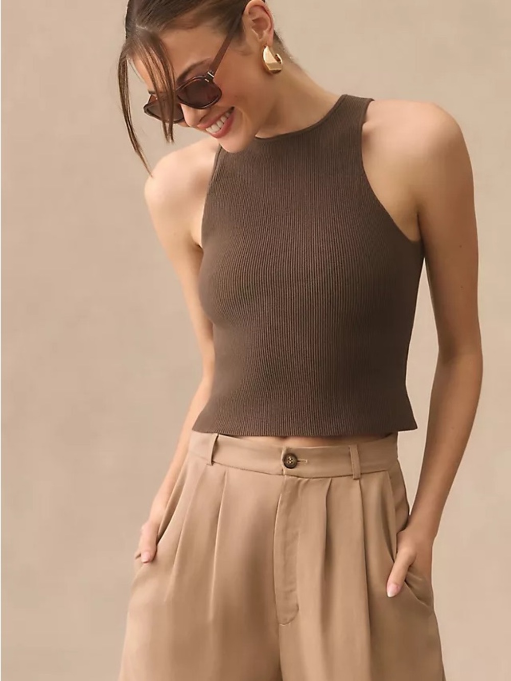 Reformation Off-White Ribbed Tank Top - Picture 6 of 6